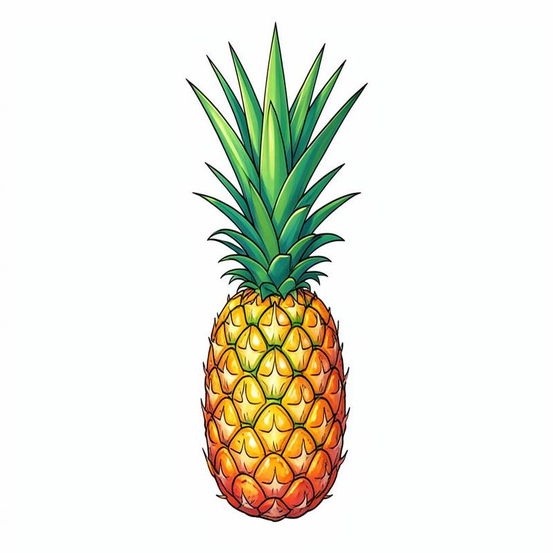 Раскраски – Ананас