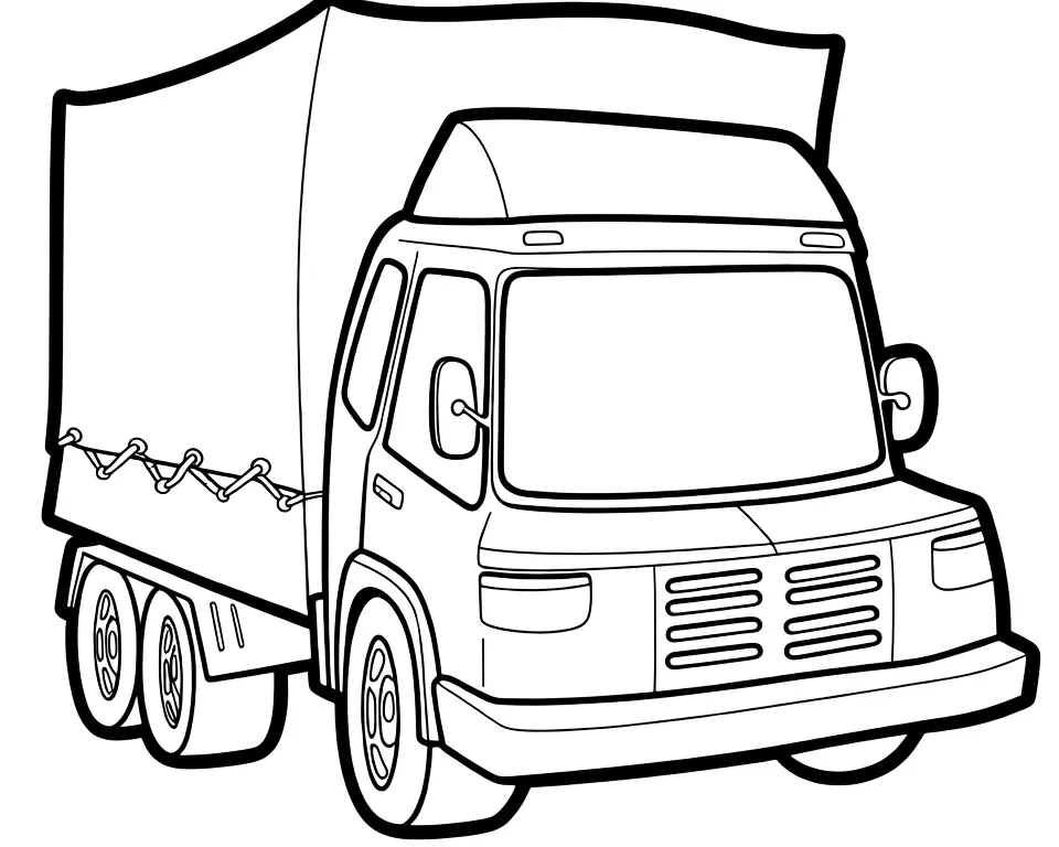 Раскраска – Автофургон