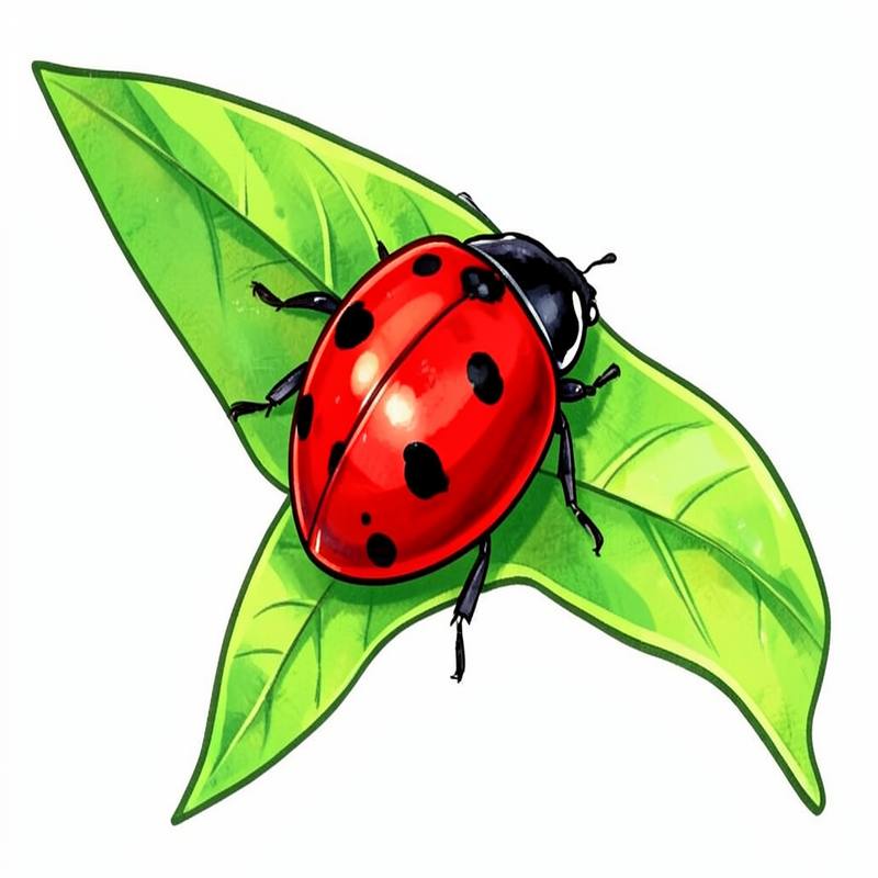 Раскраски – Божья коровка