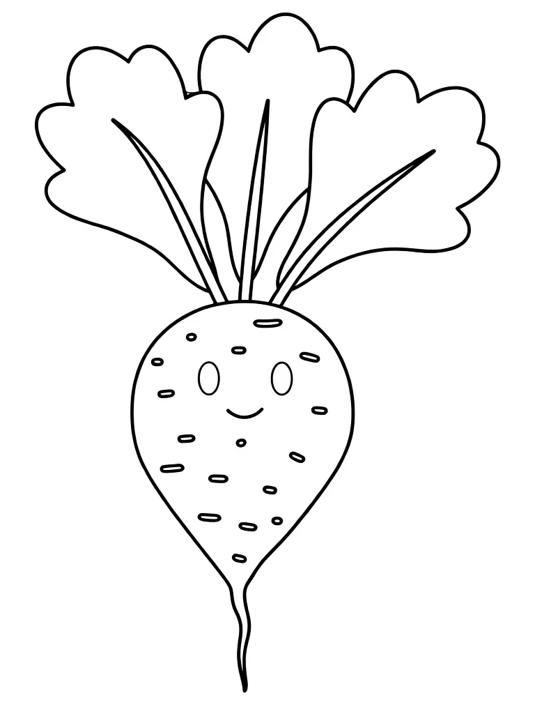 Раскраска – Дачная свекла