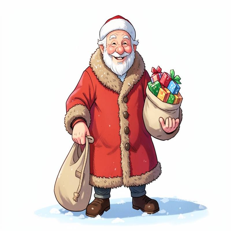 Раскраски – Дед Мороз