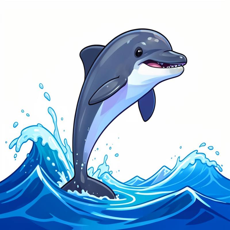 Раскраски – Дельфин