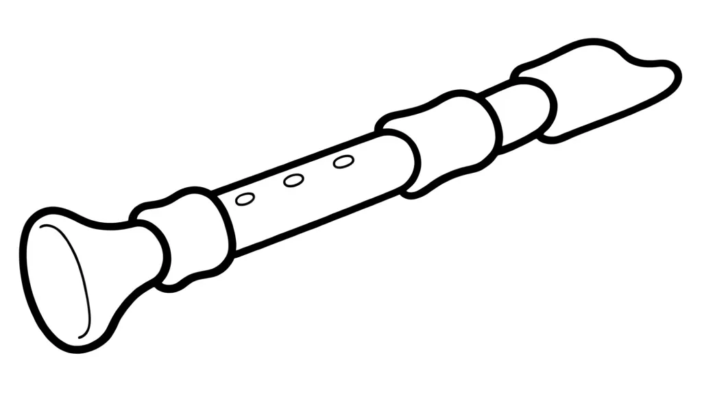 Раскраска – Флейта