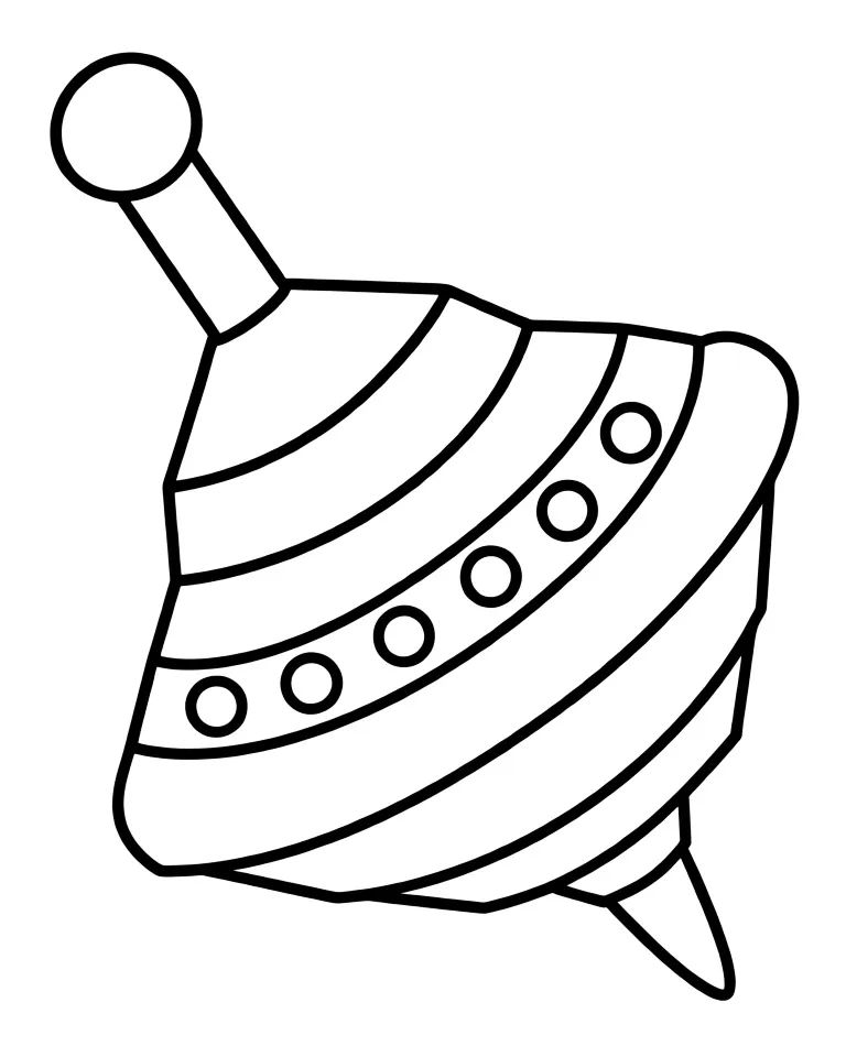 Раскраска – Игрушечная юла