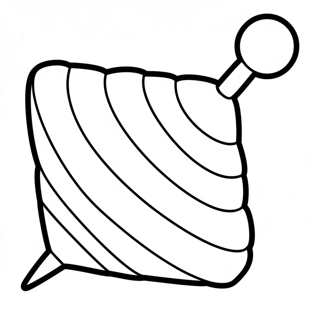 Раскраска – Игрушка юла