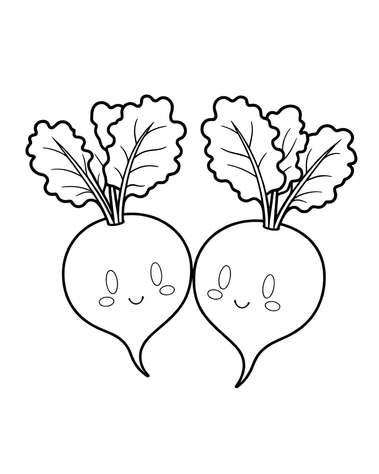 Раскраска – Интересная свекла