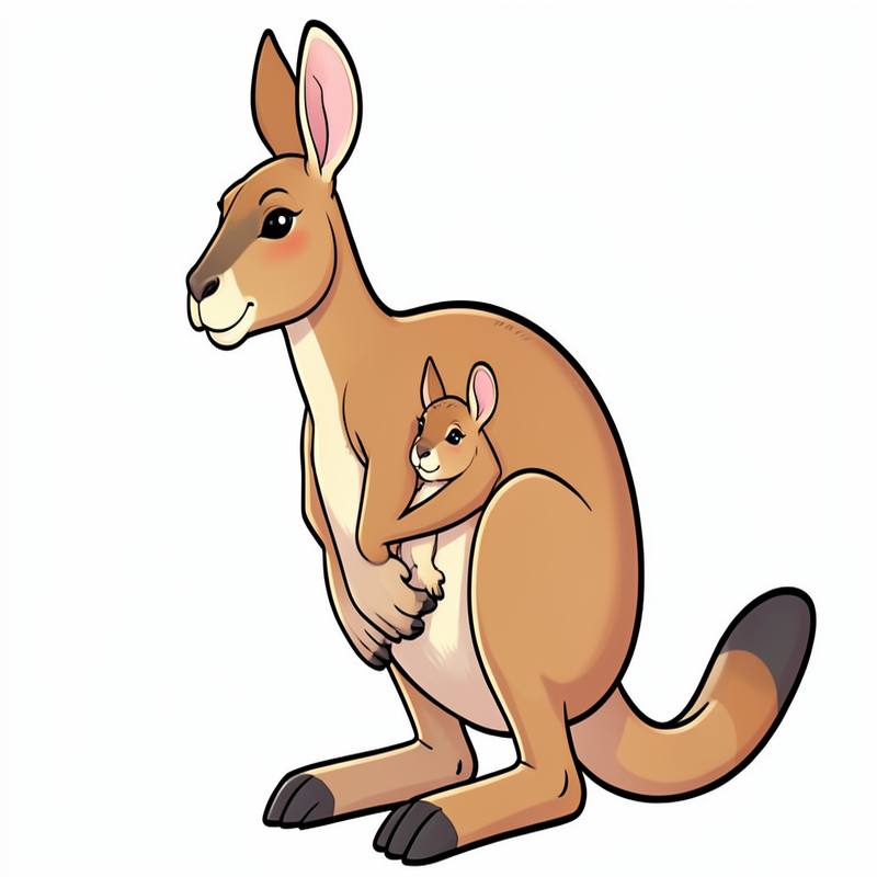 Раскраски – Кенгуру