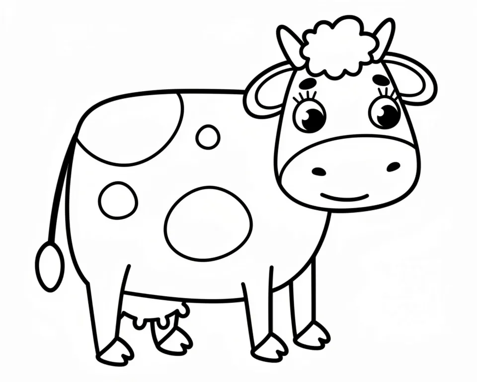 Раскраска – Коровка