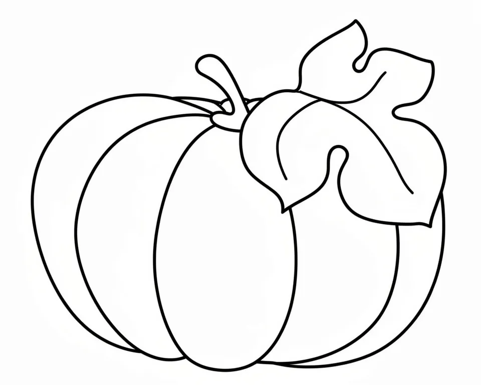 Раскраска – Красивая тыква