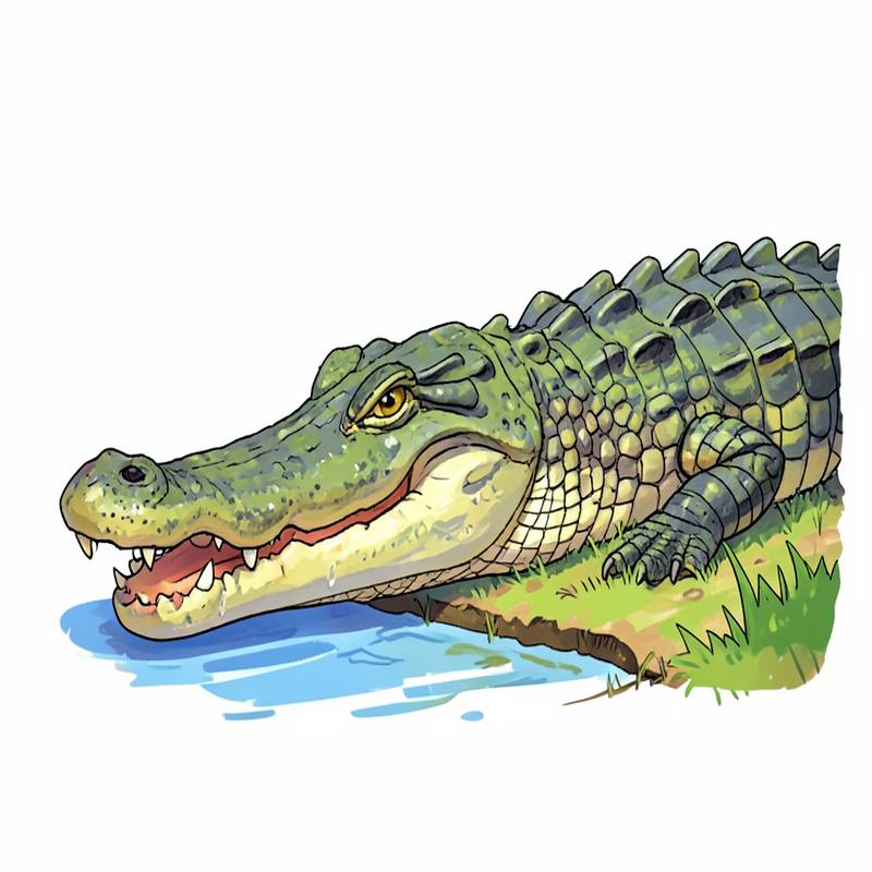 Раскраски – Крокодил