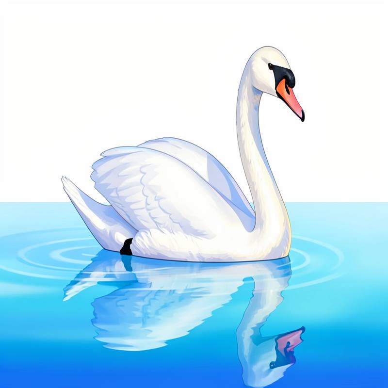 Раскраски – Лебедь