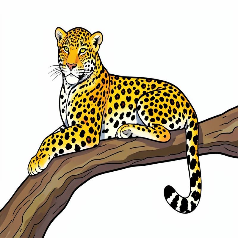 Раскраски – Леопард