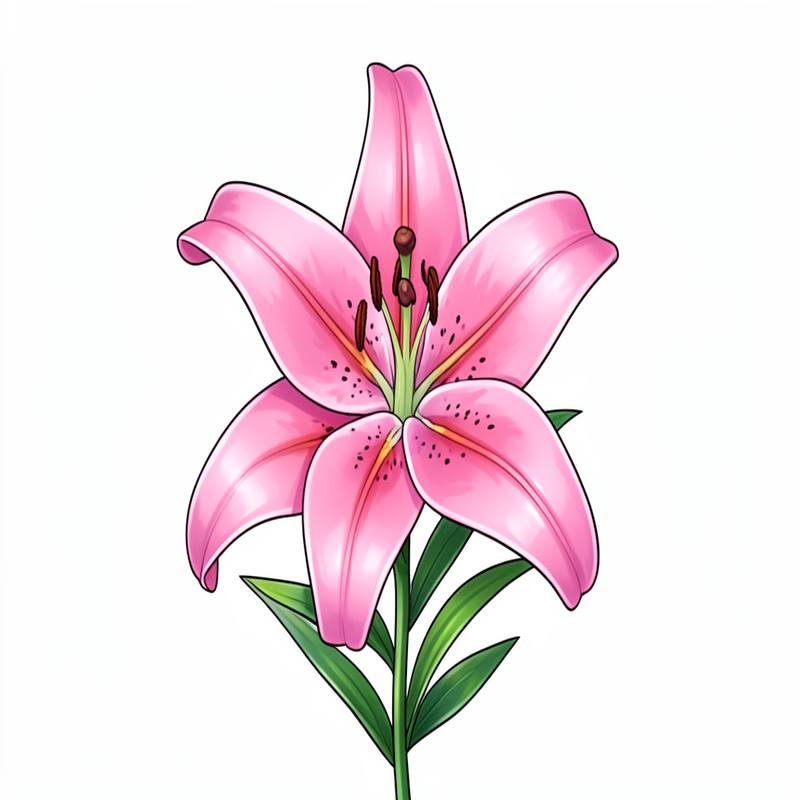 Раскраски – Лилия