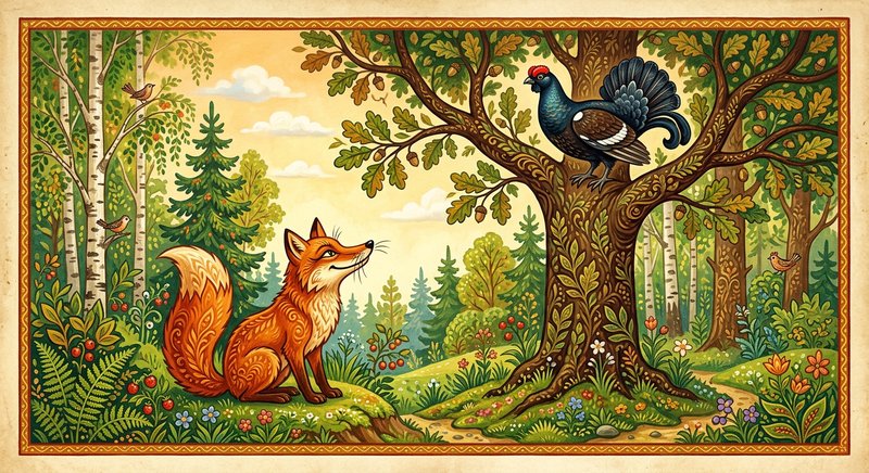 Лиса и тетерев