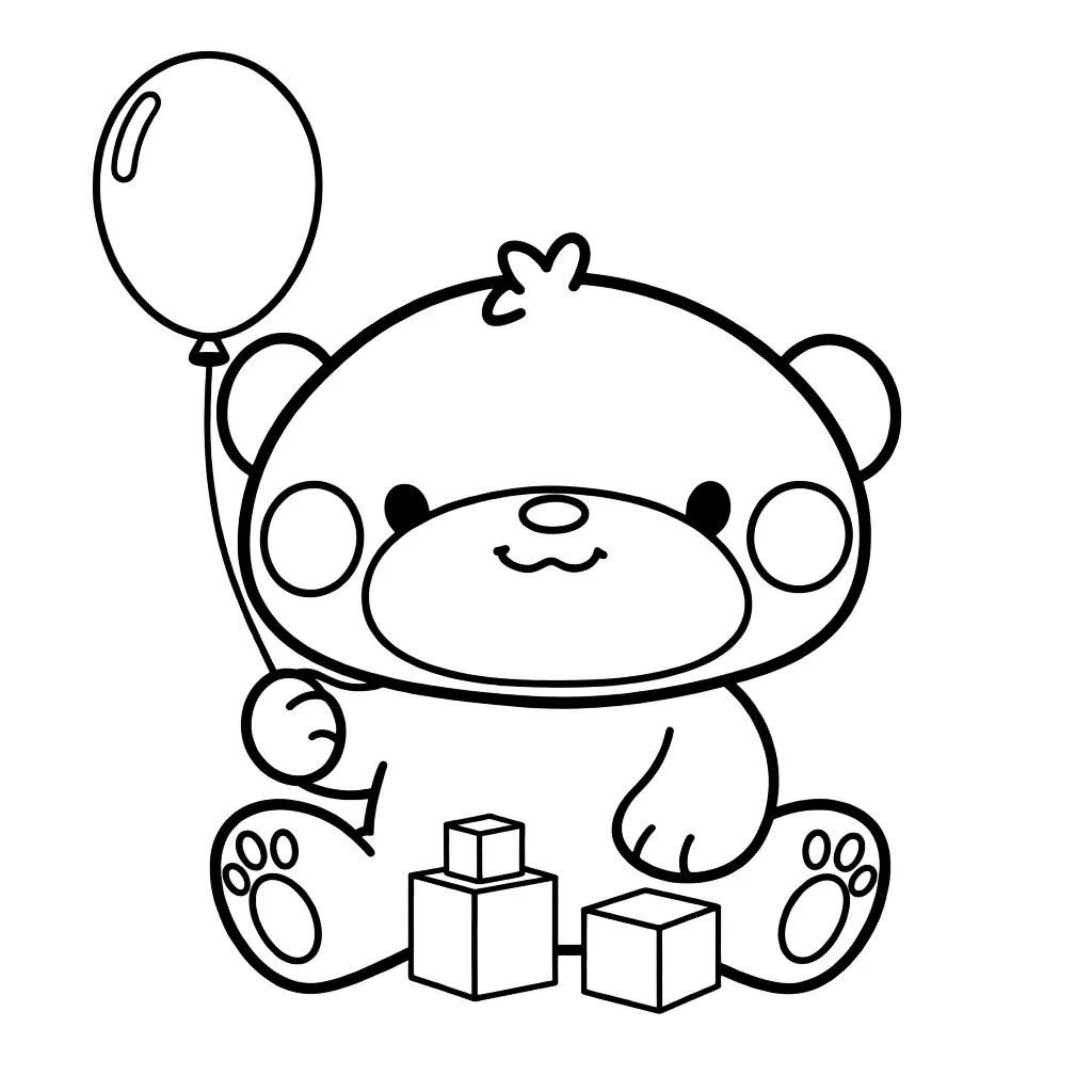 Раскраска – Маленький мишка