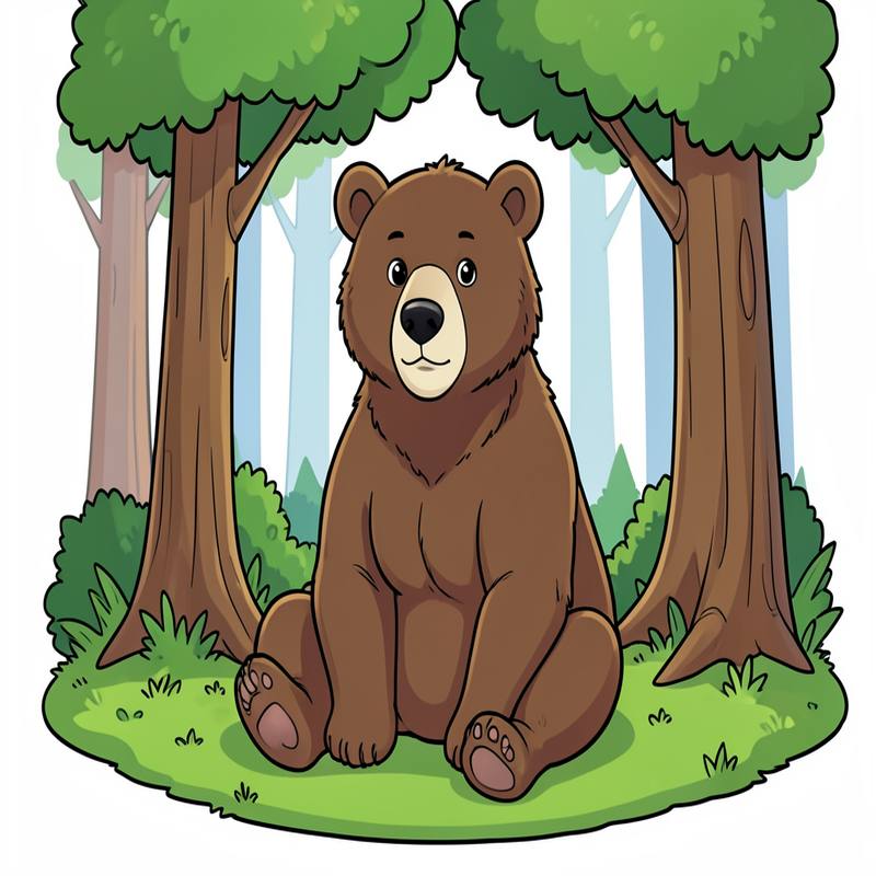 Раскраски – Медведь