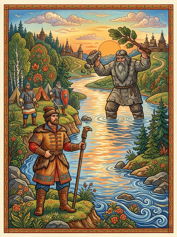 Медведко, Усыня, Горыня и Дубыня-богатыри