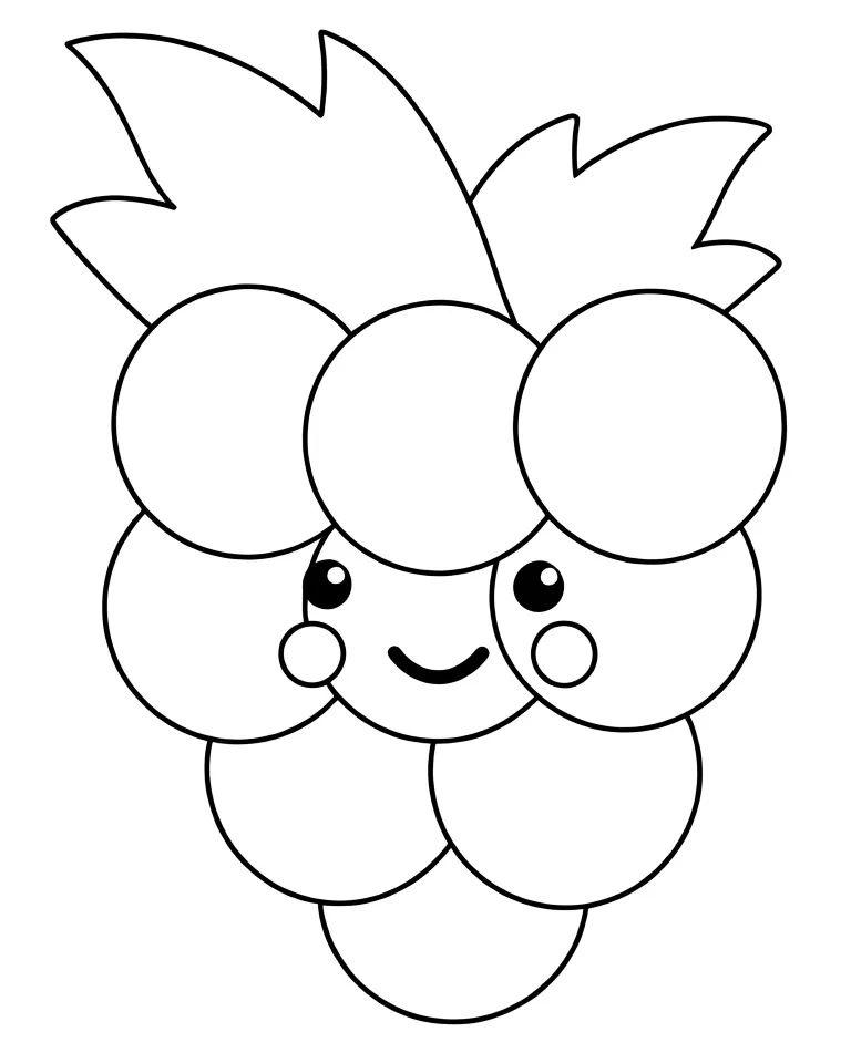 Раскраска – Милый виноград