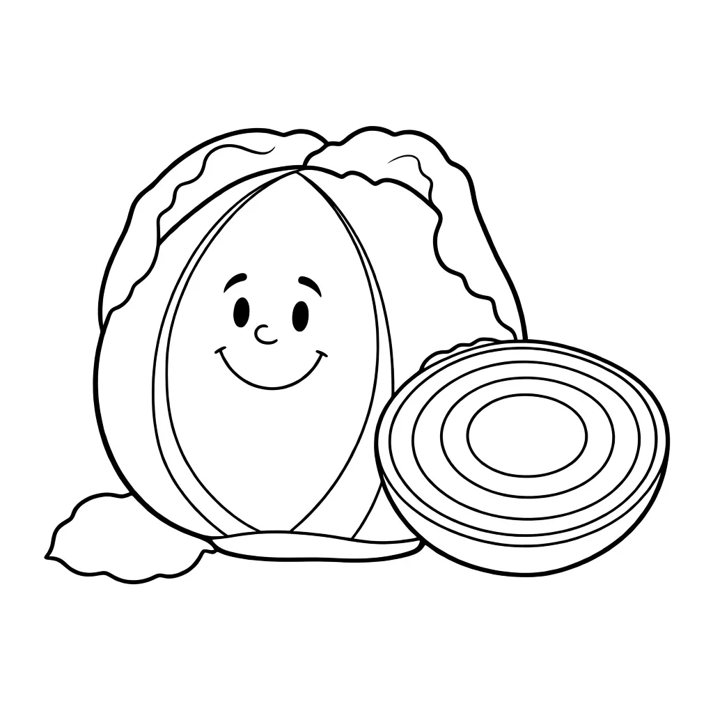 Раскраска – Многослойная капуста