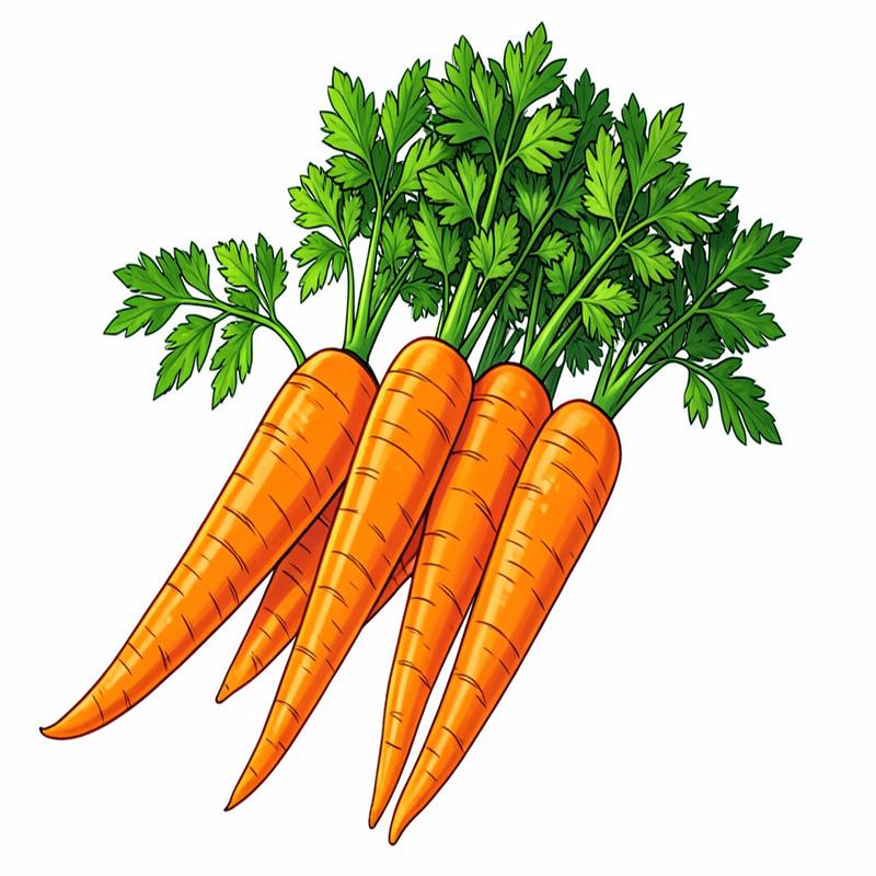 Раскраски – Морковь