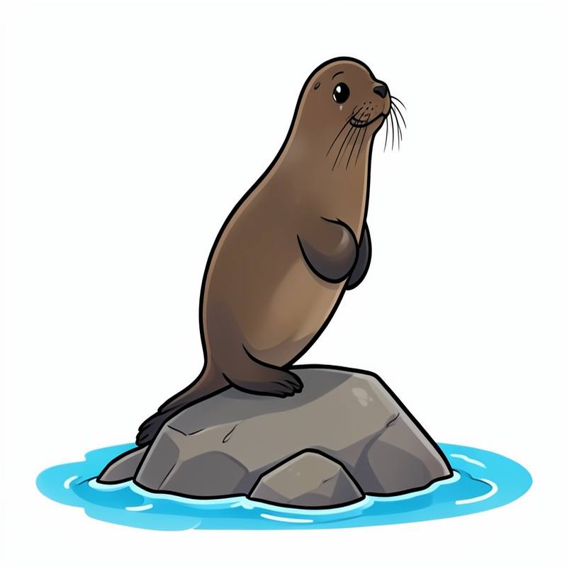 Раскраски – Морской котик