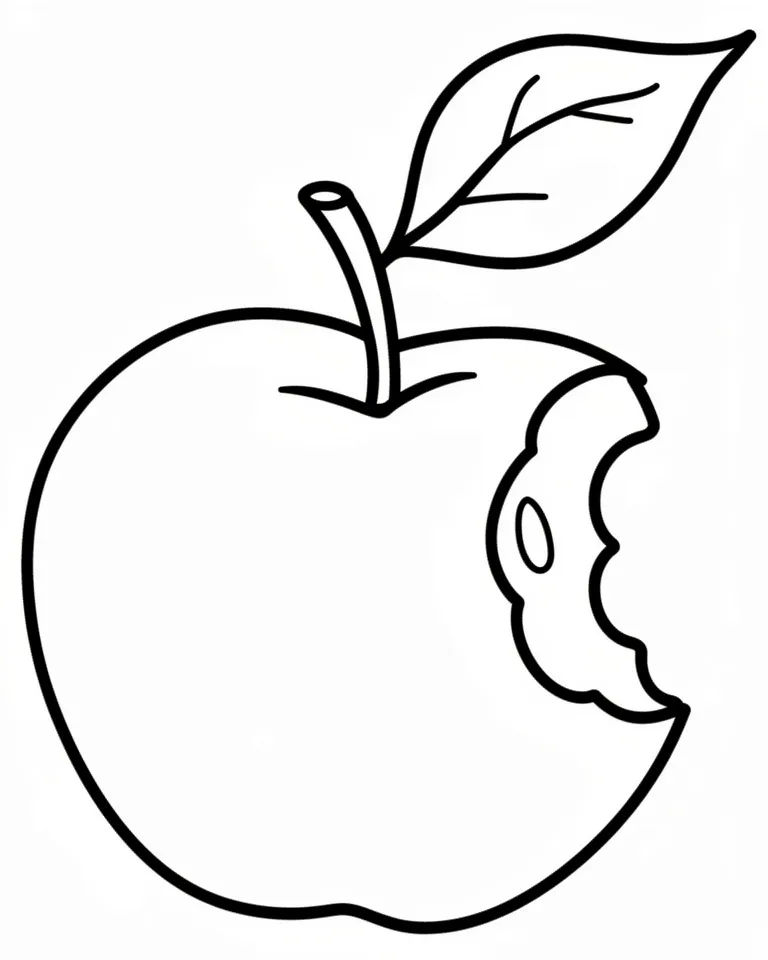 Раскраска – Наливное яблочко
