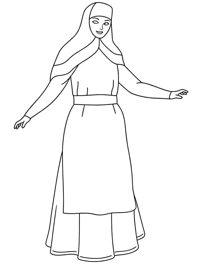 Раскраска – Наряд Волгоградской губернии