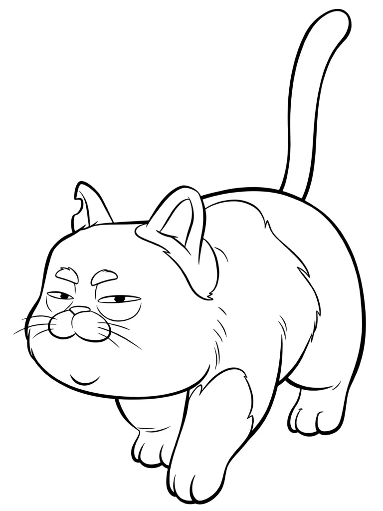 Раскраска – Настороженный Массимо