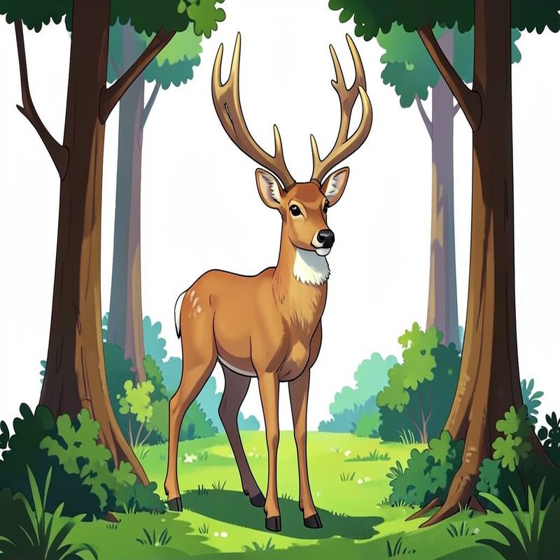 Раскраски – Олень