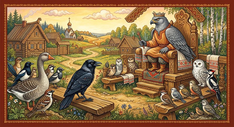 Орёл и ворона