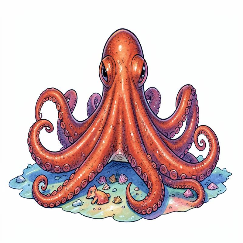 Раскраски – Осьминог