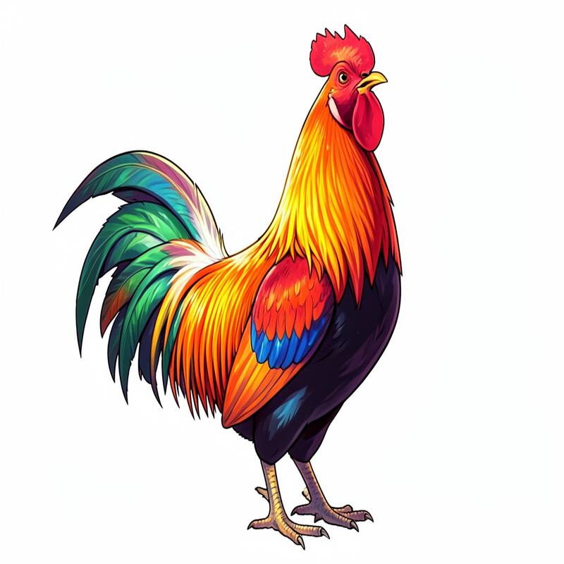 Раскраски – Петух