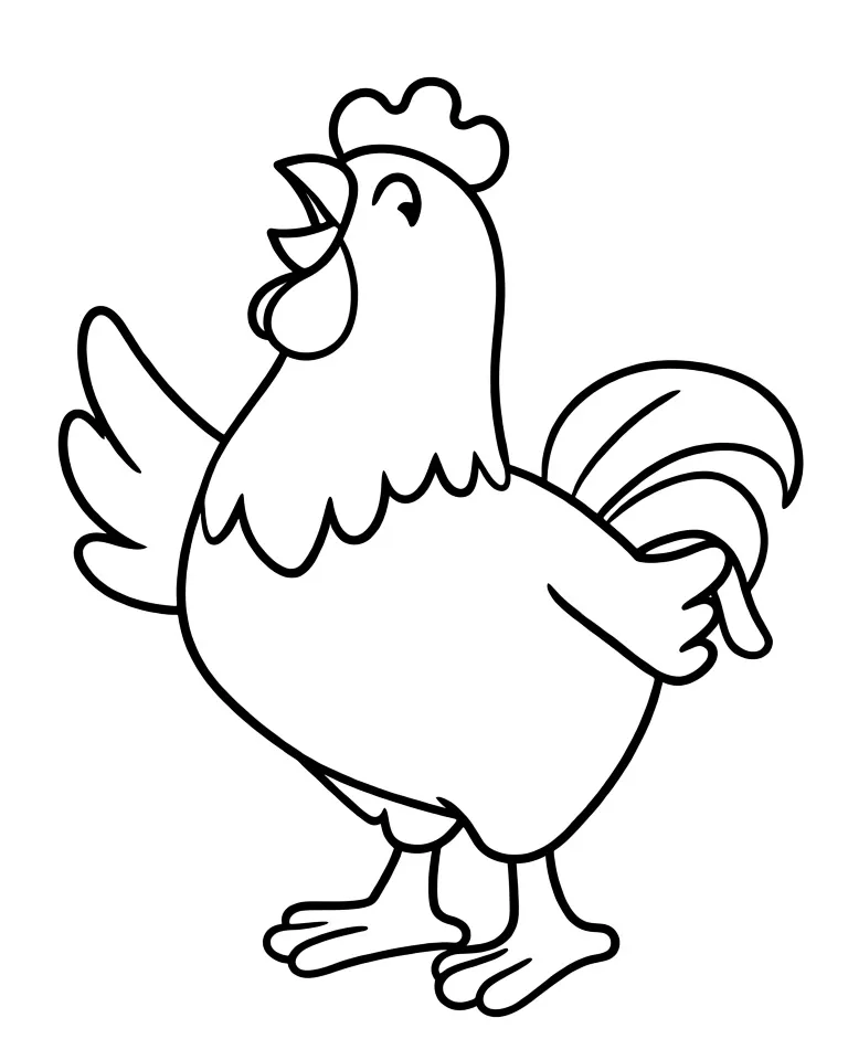 Раскраска – Петя петушок