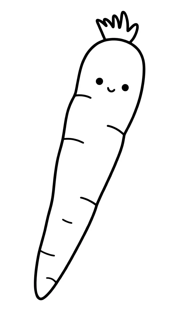 Раскраска – Плод моркови