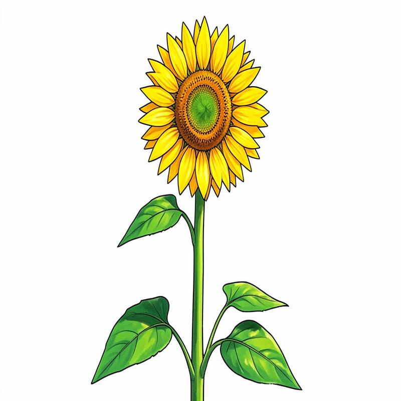 Раскраски – Подсолнух