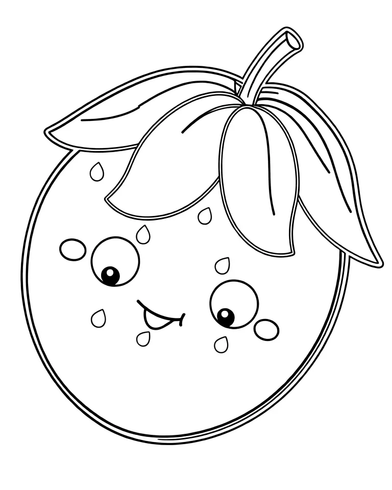 Раскраска – Помидорка черри по точкам