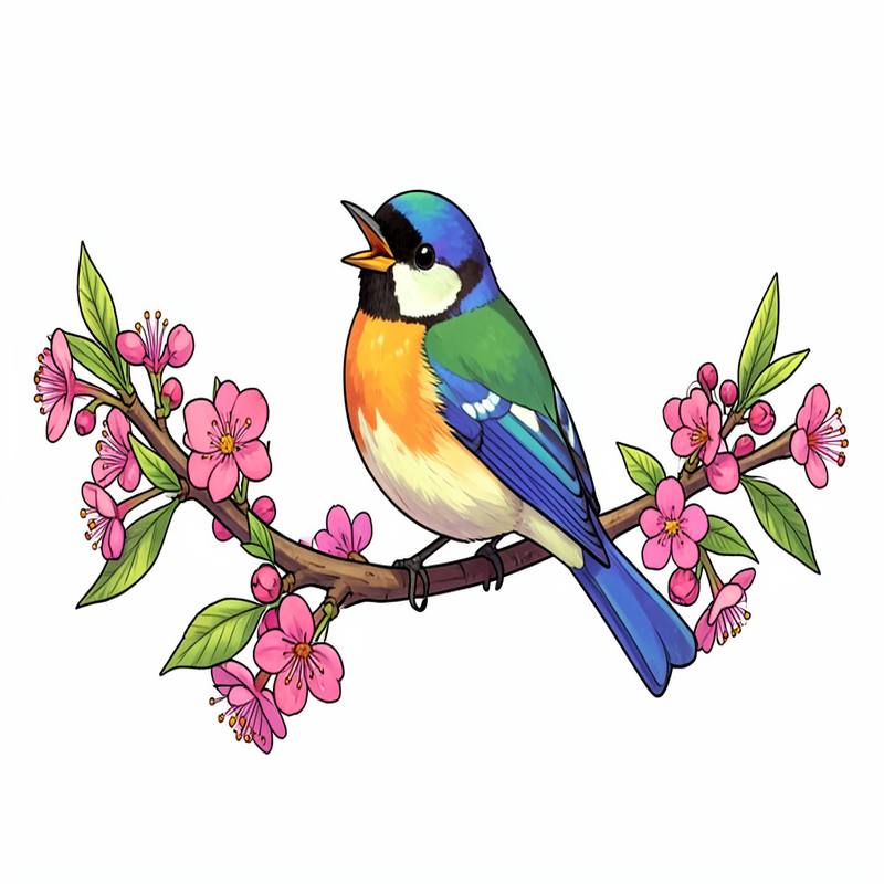 Раскраски – Птички