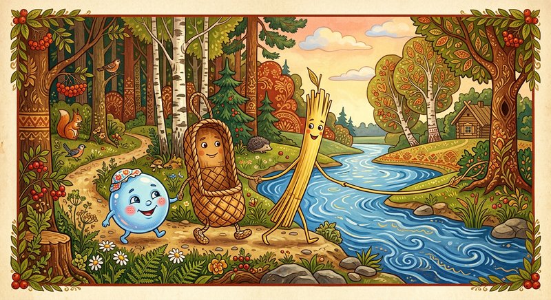 Пузырь, соломинка и лапоть