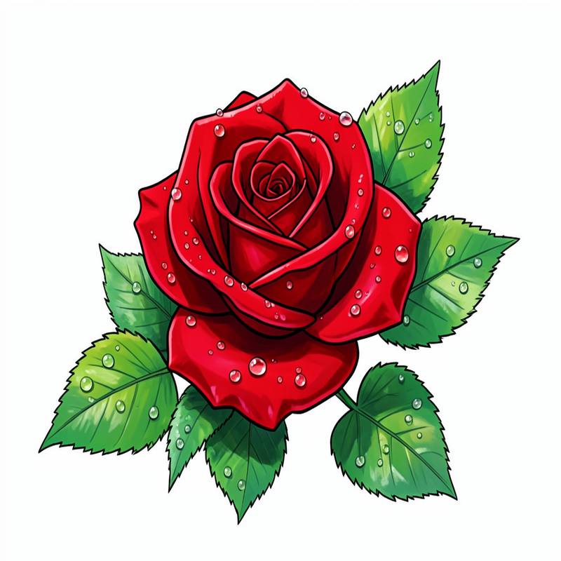 Раскраски – Роза