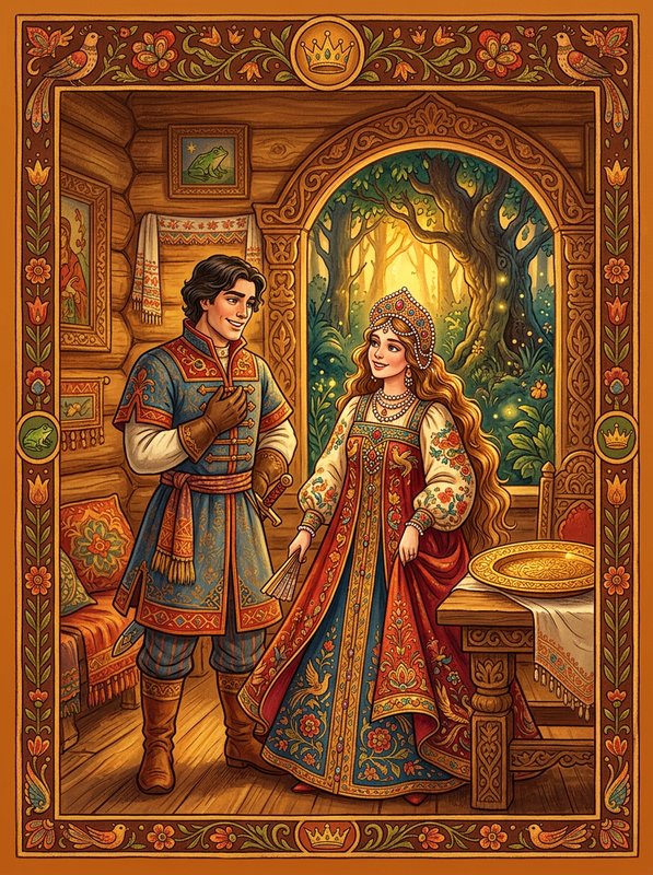 Сказка о лягушке и богатыре