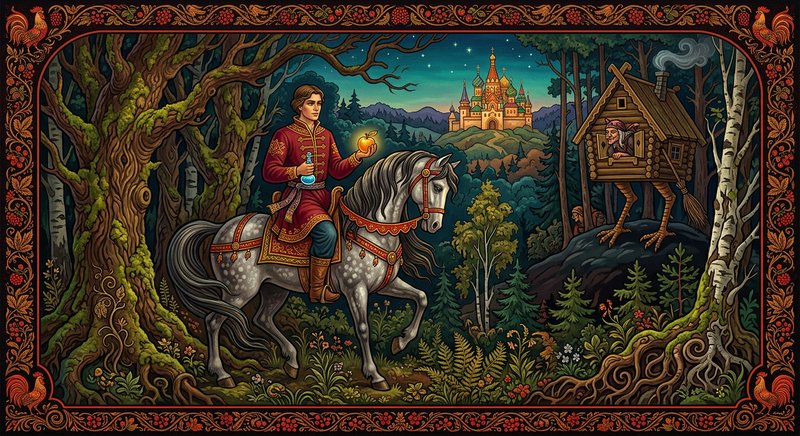 Сказка о молодце-удальце, молодильных яблоках и живой воде