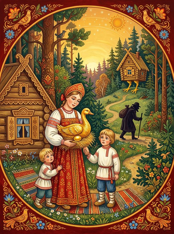 Сказка про утку с золотыми яйцами