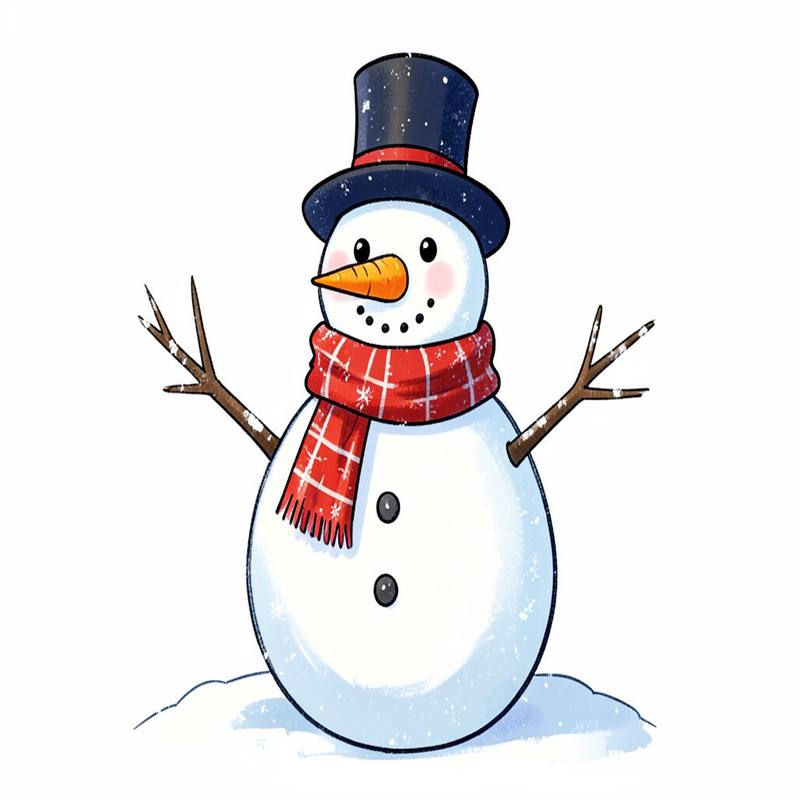 Раскраски – Снеговик