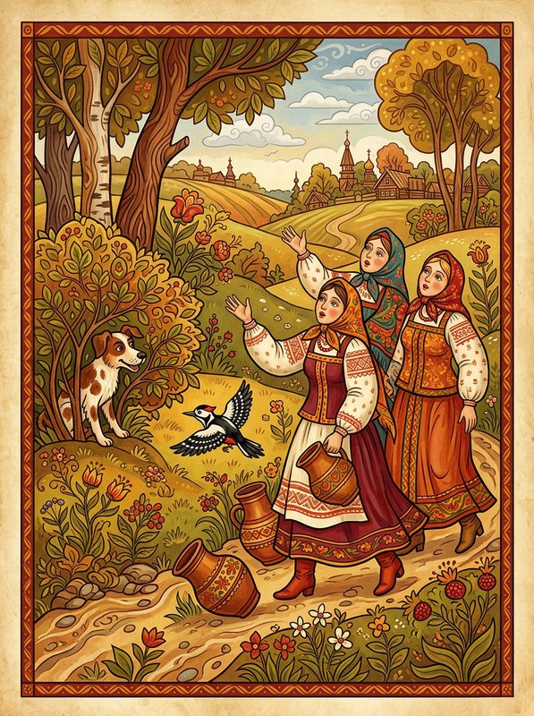 Собака и дятел