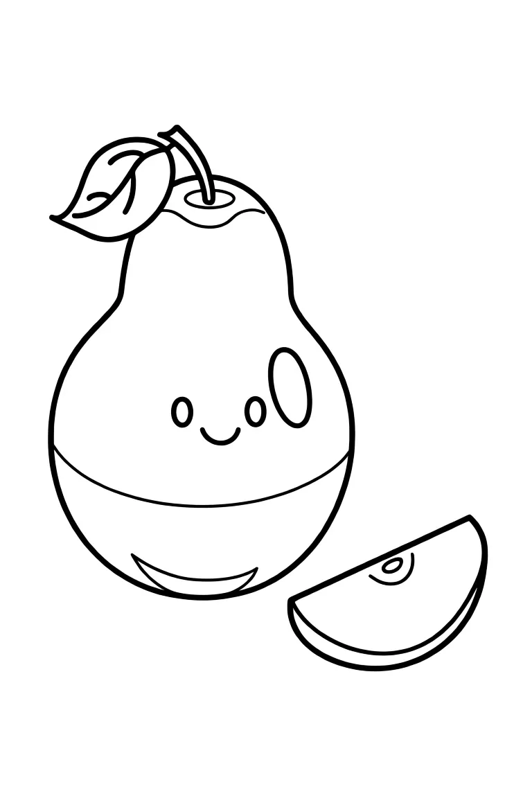 Раскраска – Сочная груша