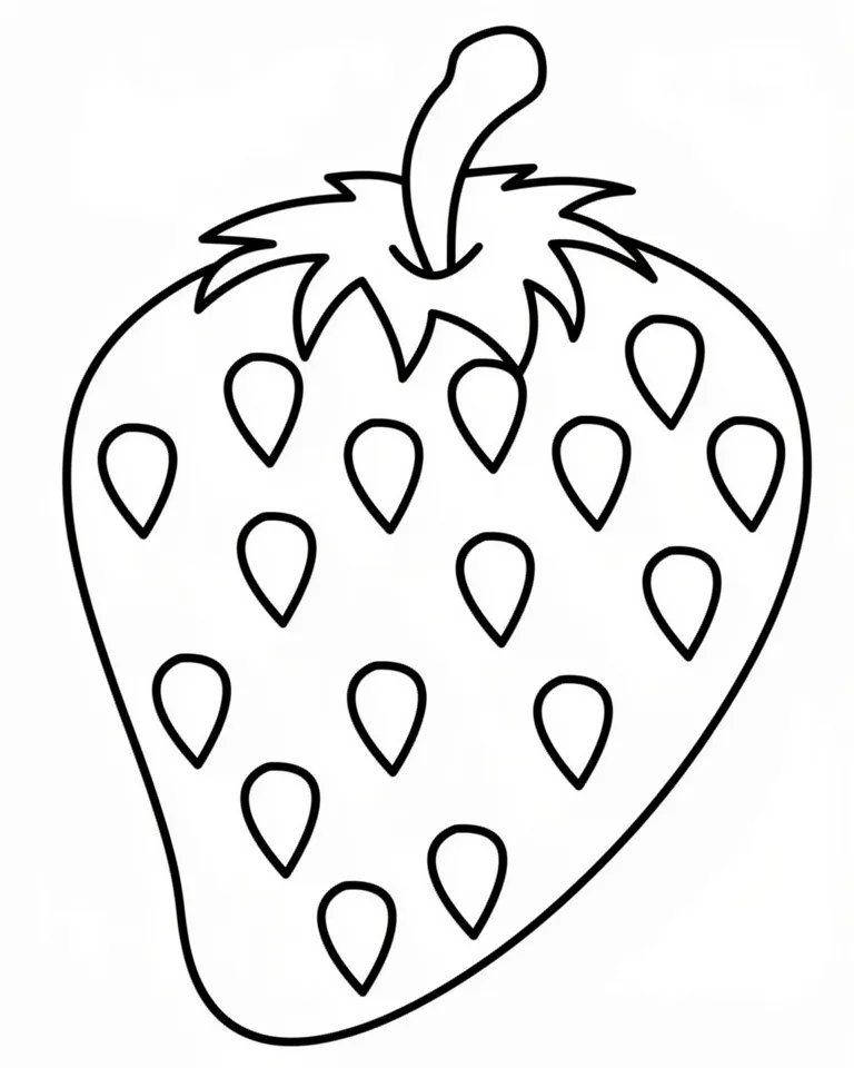 Раскраска – Сочная клубника