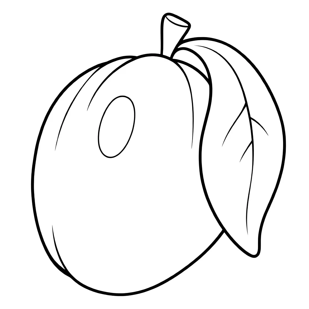 Раскраска – Сочная слива