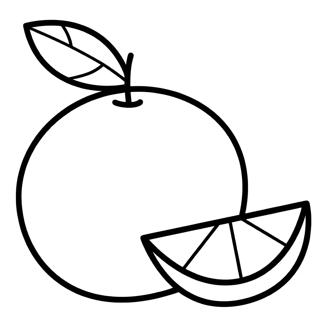 Раскраска – Сочный апельсин