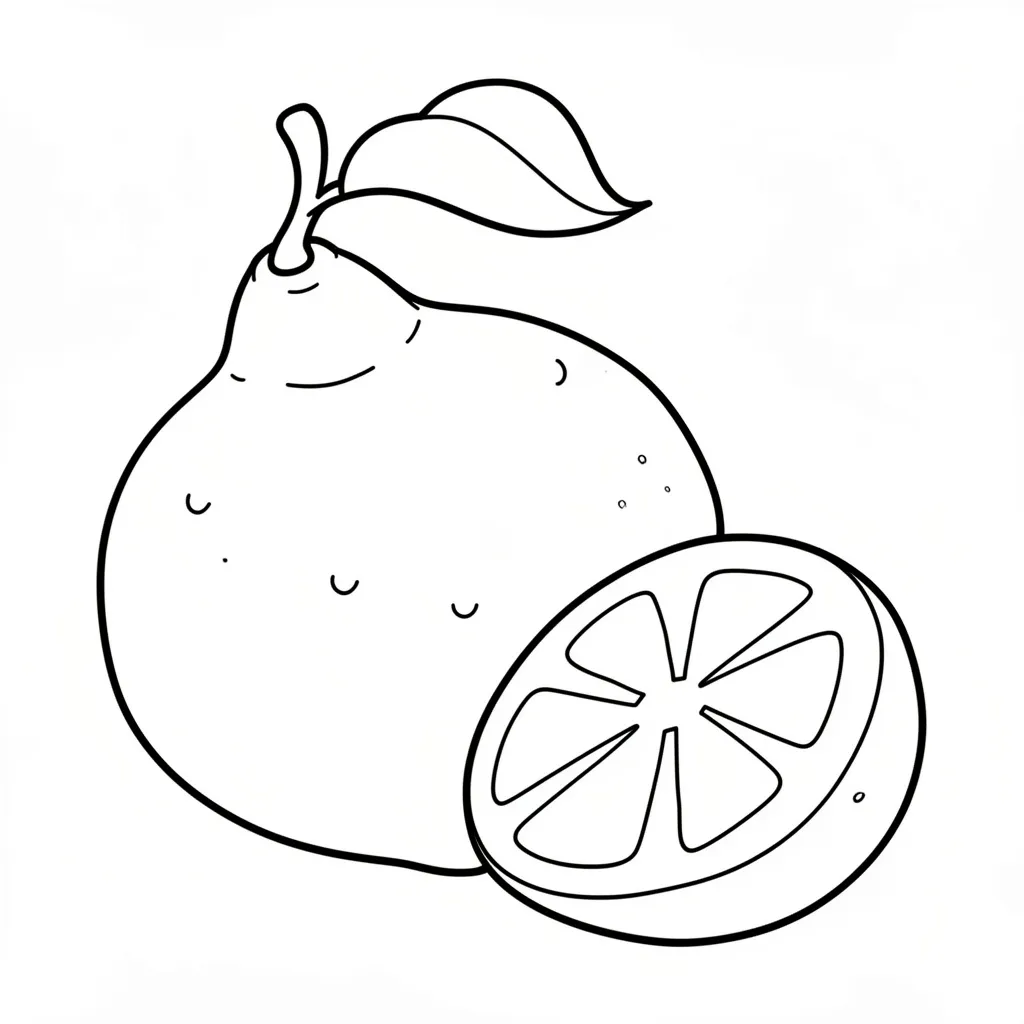 Раскраска – Сочный лимон