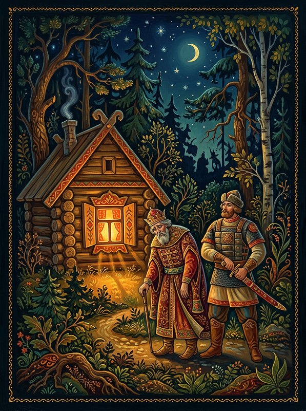 Солдат и царь в лесу